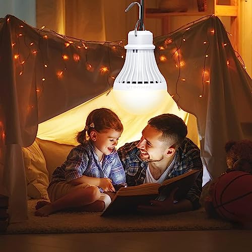 2 Pack USB LED Camping Lantern, 8.2 ft Extra Length Cord Tent Light with USB Y-Cable, Portable LED Bulb for Garage, Warehouse, Car, Truck, Fishing Boat, Room, Emergency Light, Warm - style: WarmWhite-2PCS
