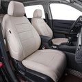 coverdream Custom Seat Covers Compatible with Select Toyota Highlander 2014 2015 2016 2017 2018 2019,Three Row,Second Row Captain Chair (Beige,Full Set)
