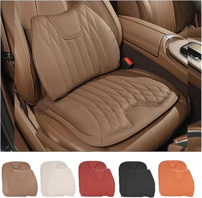 KAnduo M Car Seat Cushion for BMW All Model I3 I4 I8 X1 X2 X3 X4 X5 X5M X6 X7 Z4 Car Lumbar Support Pillow Auto Seat Waist Back Cushion Y (Color : Black C)