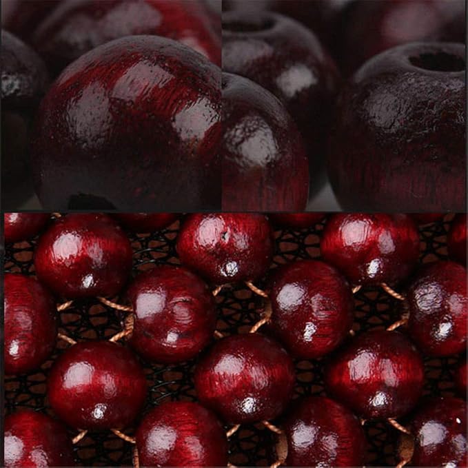 Wood Bead Car Seat Cover Cushion, Cooling & Breathing, Automotive Beaded Driver Seat Massager Cushion for Lower Back Pain