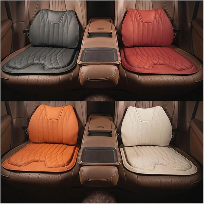 KAnduo M Car Seat Cushion for BMW All Model I3 I4 I8 X1 X2 X3 X4 X5 X5M X6 X7 Z4 Car Lumbar Support Pillow Auto Seat Waist Back Cushion Y (Color : Black A)