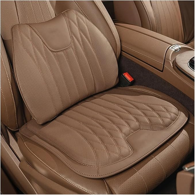KAnduo M Car Seat Cushion for BMW All Model I3 I4 I8 X1 X2 X3 X4 X5 X5M X6 X7 Z4 Car Lumbar Support Pillow Auto Seat Waist Back Cushion Y (Color : Orange A)