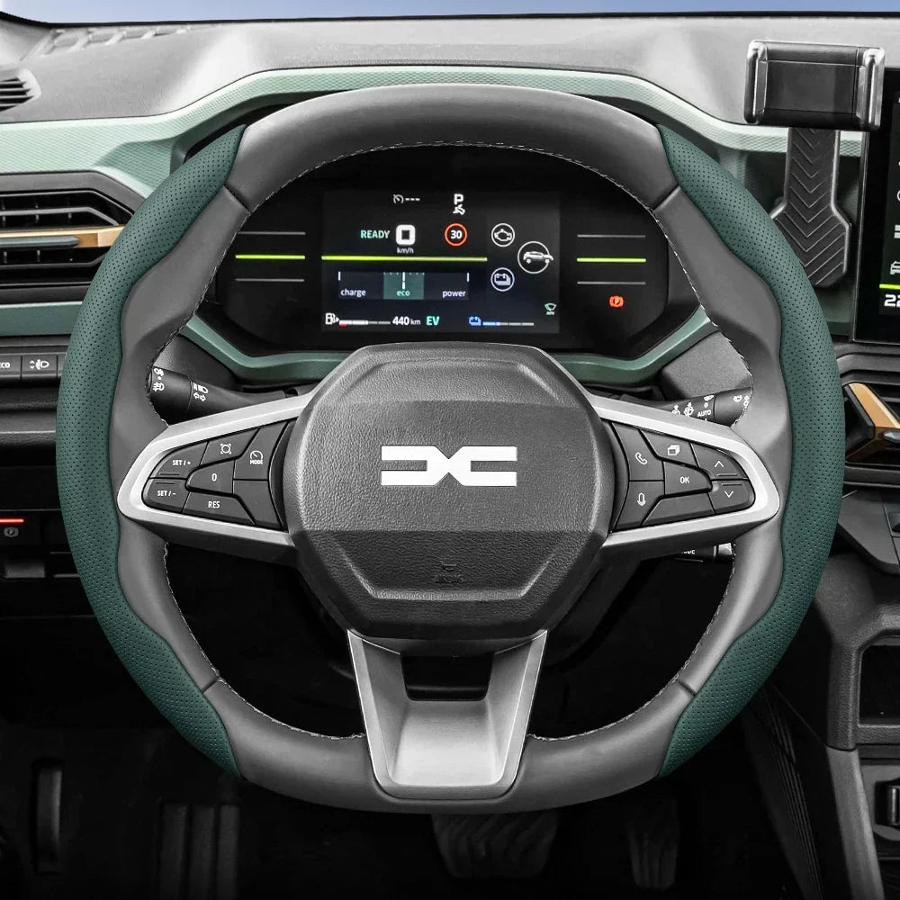 Dacia Breathable Leather Steering Wheel Cover
