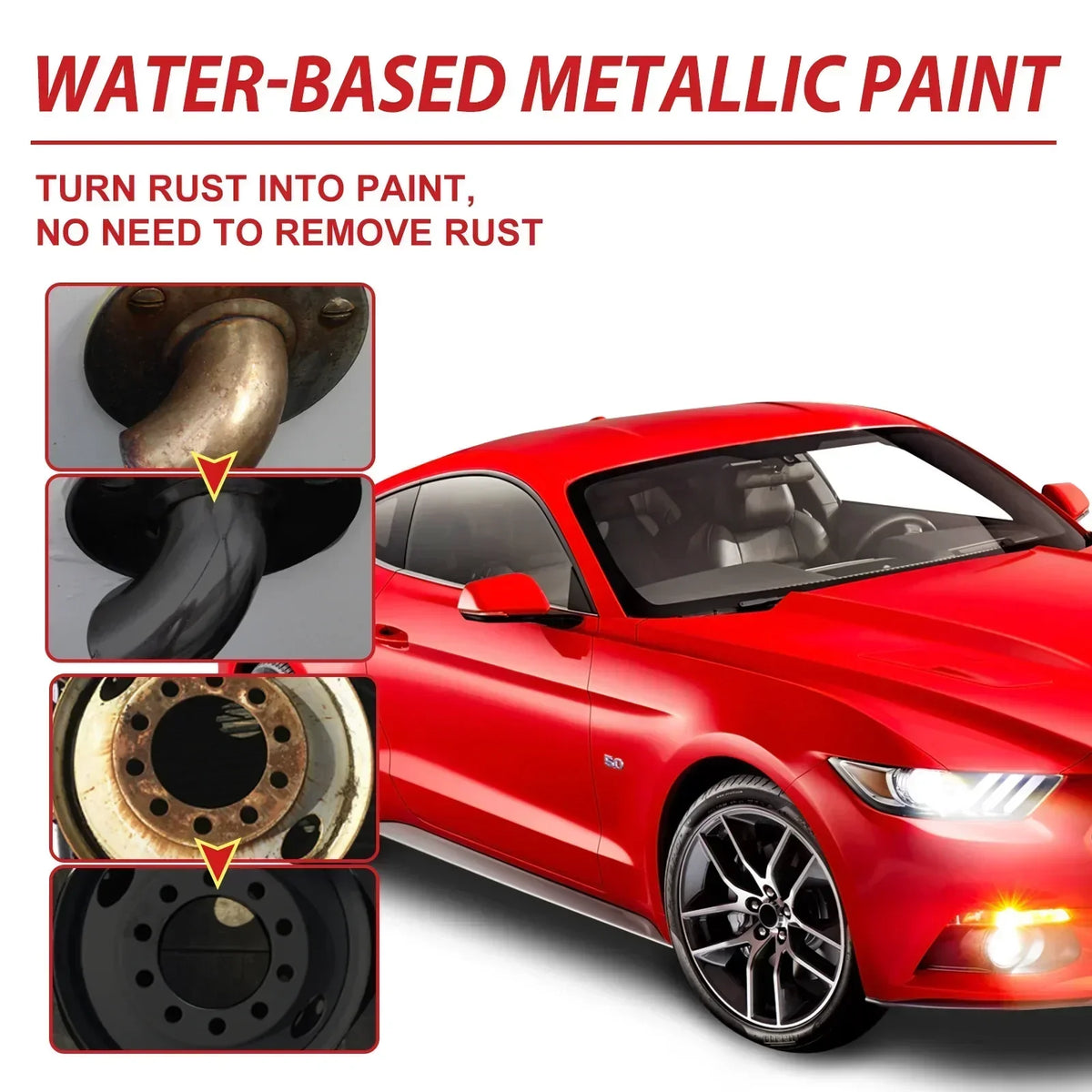 Metal Rust Remover & Converter Paint – Water-Based Anti-Rust Coating (100g / 300g)