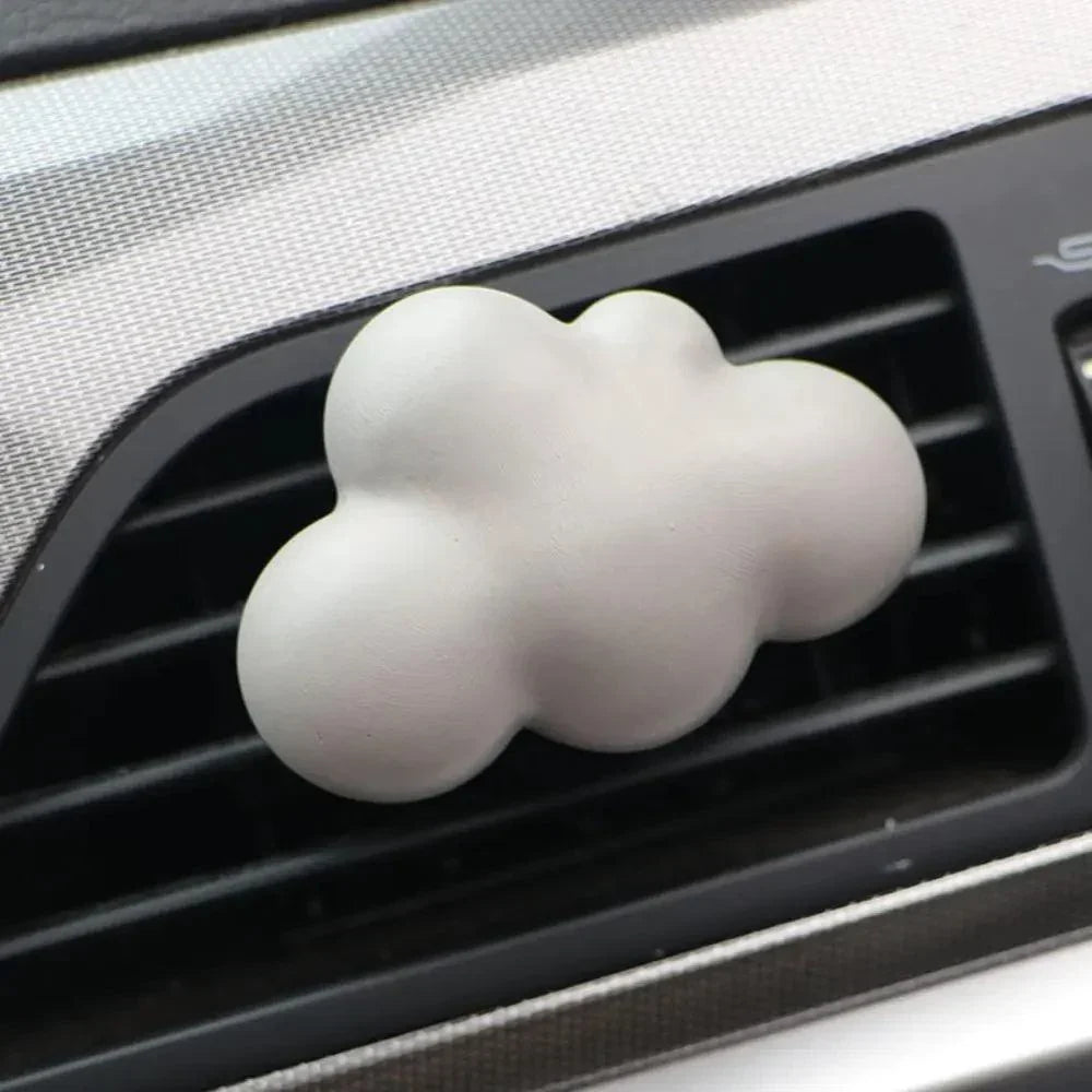 Refillable Cloud Car Air Freshener - Gypsum Aroma Diffuser Vent Clip