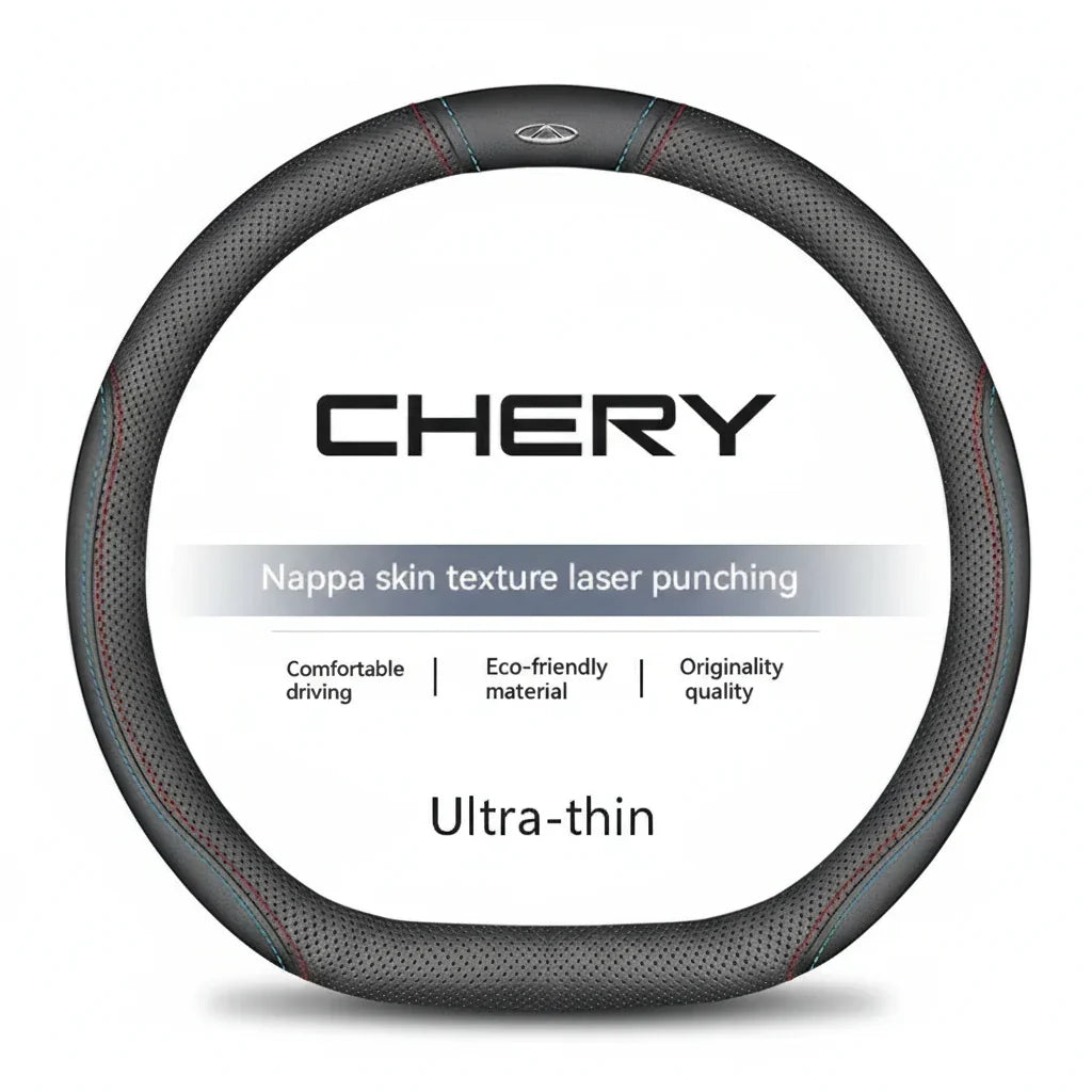 Chery Suede Leather Steering Wheel Cover