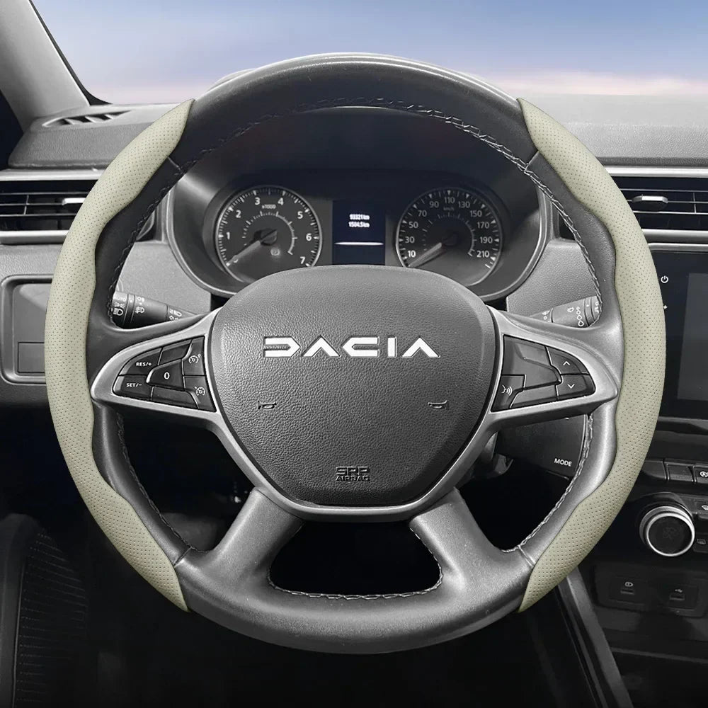 Dacia Breathable Leather Steering Wheel Cover