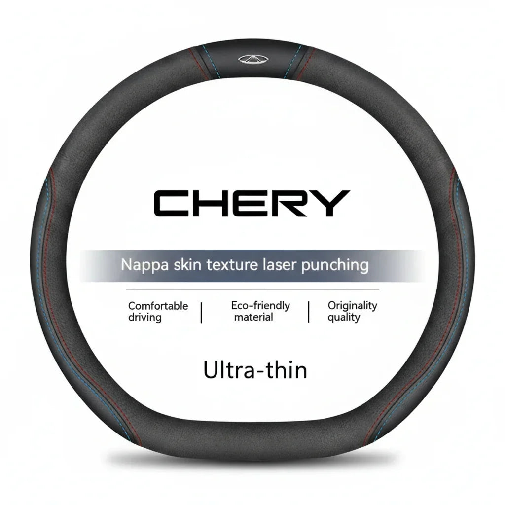 Chery Suede Leather Steering Wheel Cover