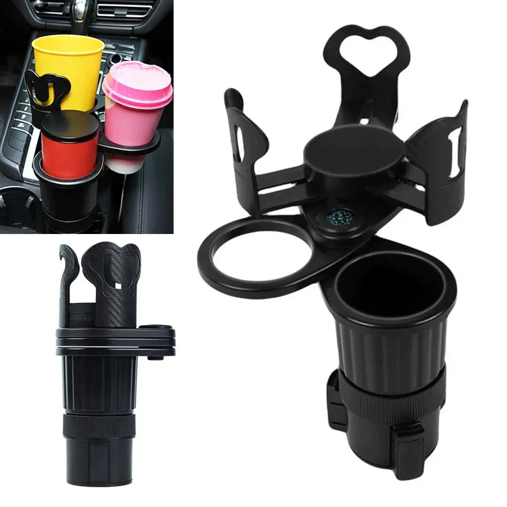 Universal Car Water Cup Holder Expander 3 Slot Multifunctional Drink