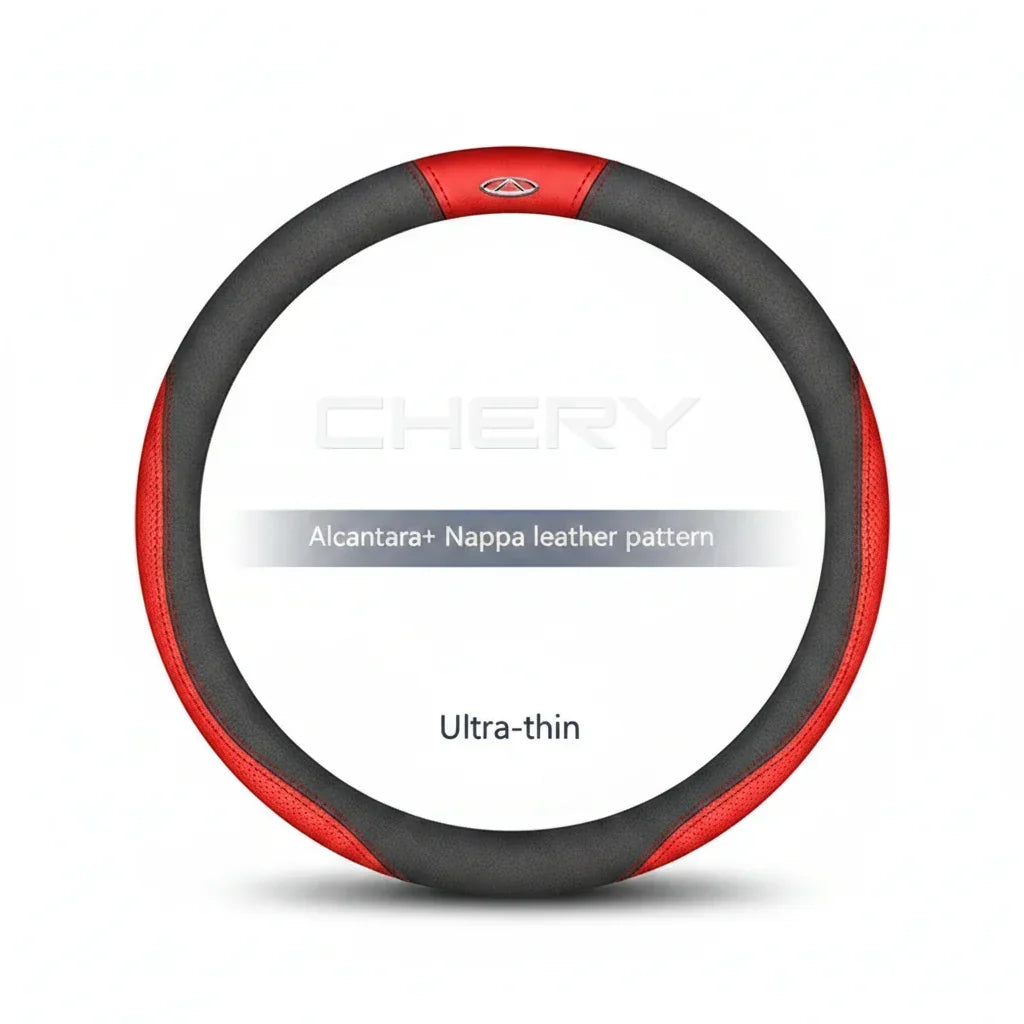 Chery Suede Leather Steering Wheel Cover