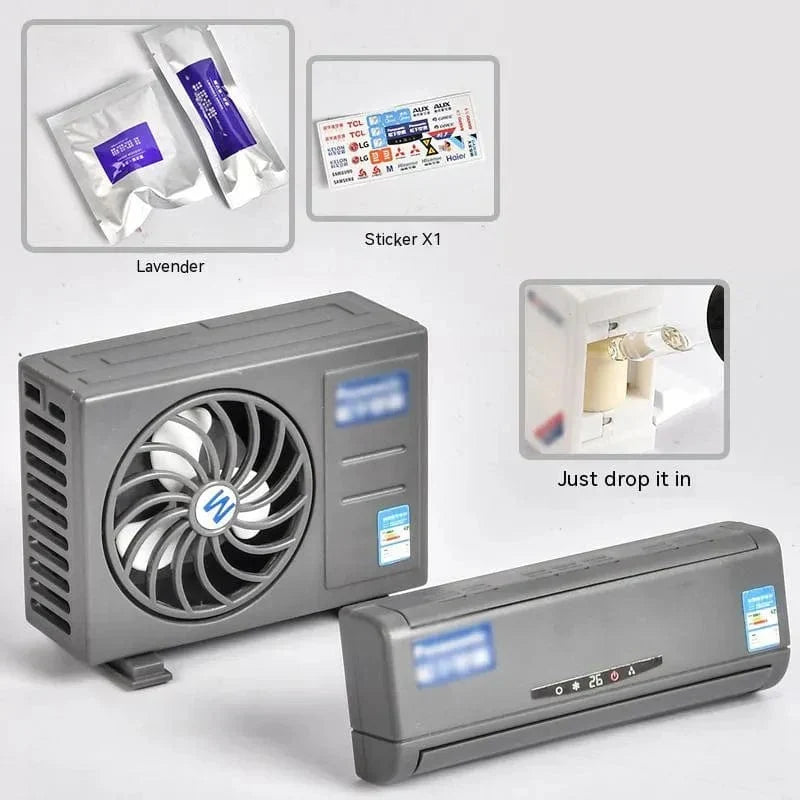 Solar-Powered Aroma Enhancer & Decorative Mini Air Conditioner